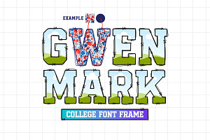 Gwen Mark Canva Font Frames