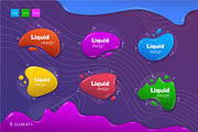 Set of colored bubbles. Art shapes., a Decorative Illustration by KENO Mascots (Thumbnail 2 of 3)