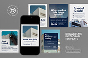 Real Estate Instagram Template, a Social Media Template by graphicook (Thumbnail 1 of 3)
