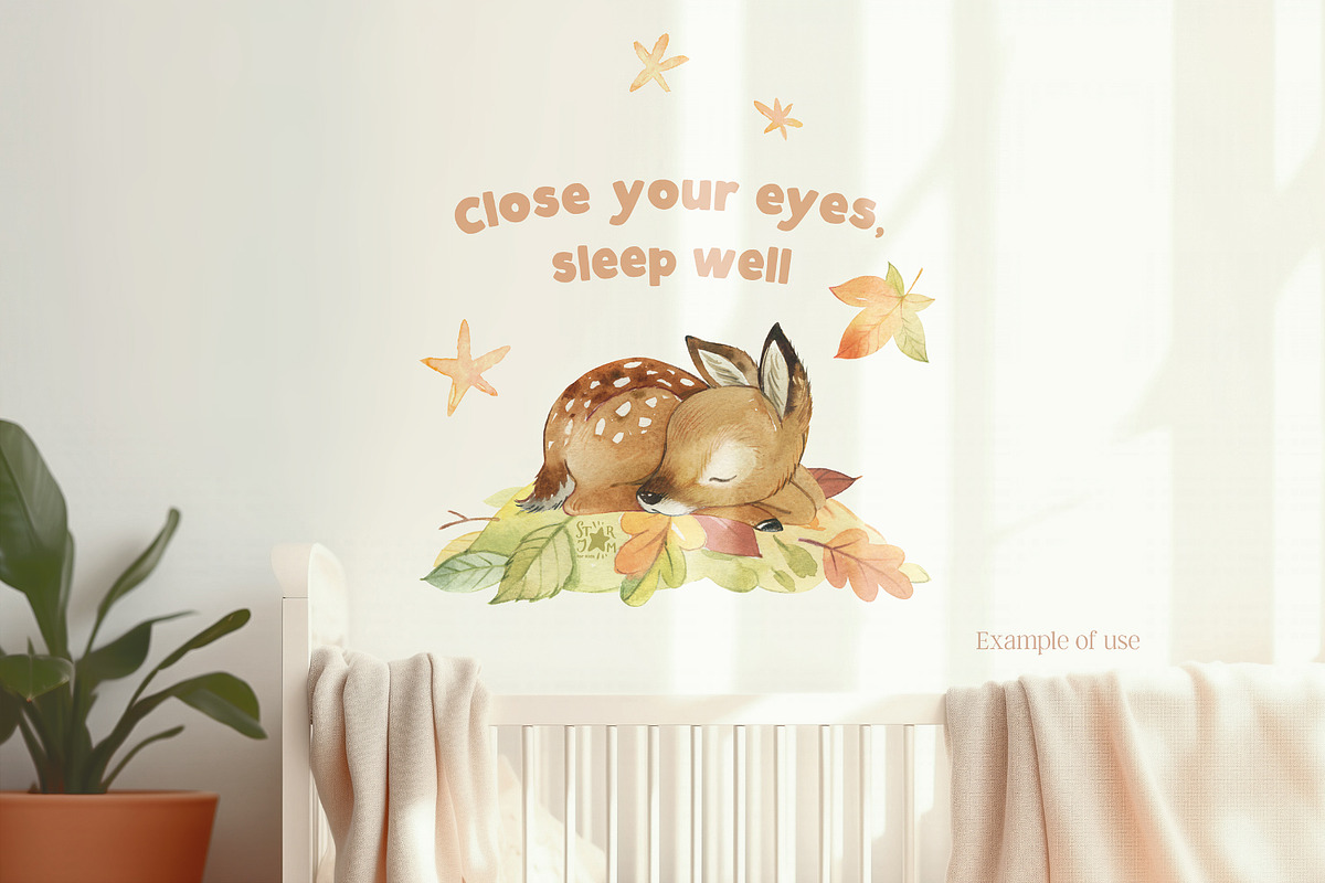 Sleeping Animals Collection, an Animal Illustration by StarJam (Photo 4 of 8)