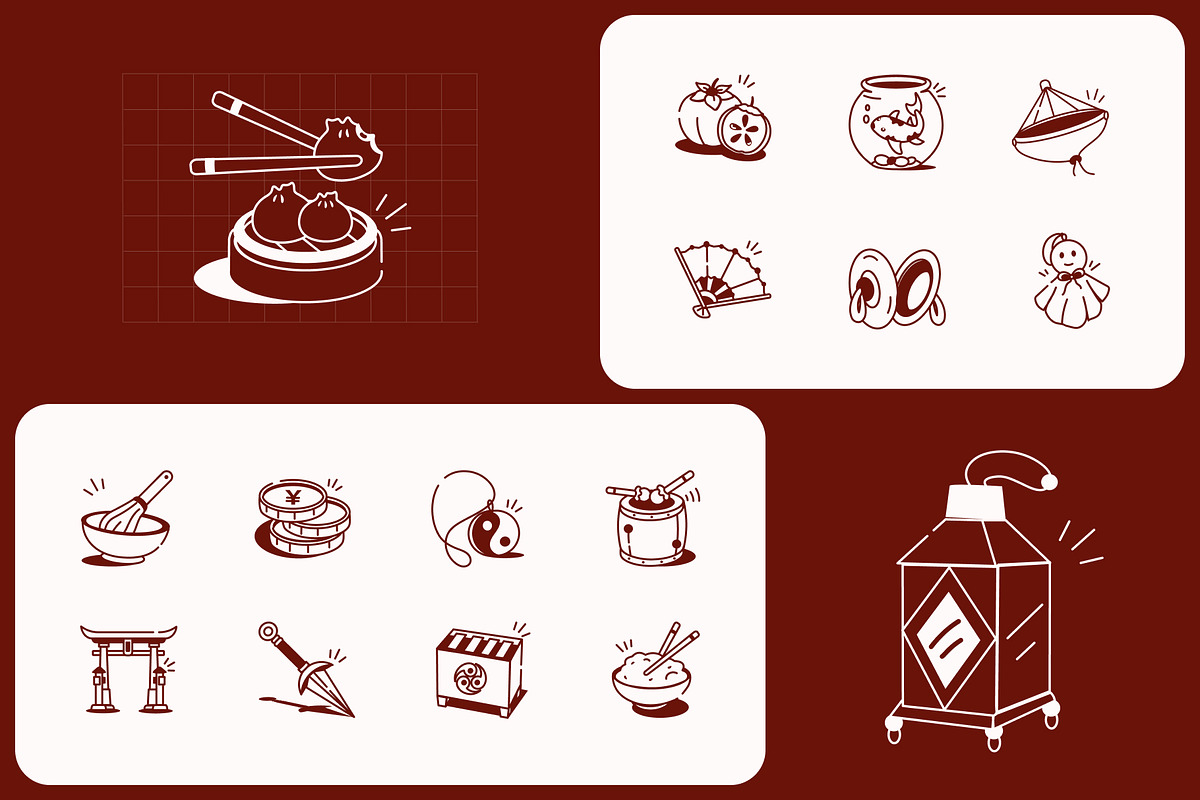 Japanese Drawing Illustration, an Outline Icon by Vectors Market (Photo 5 of 8)