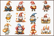 Fall Vibes Gnomes Thanksgiving Clipa, an Illustration by Sublimation Artist (Thumbnail 3 of 6)