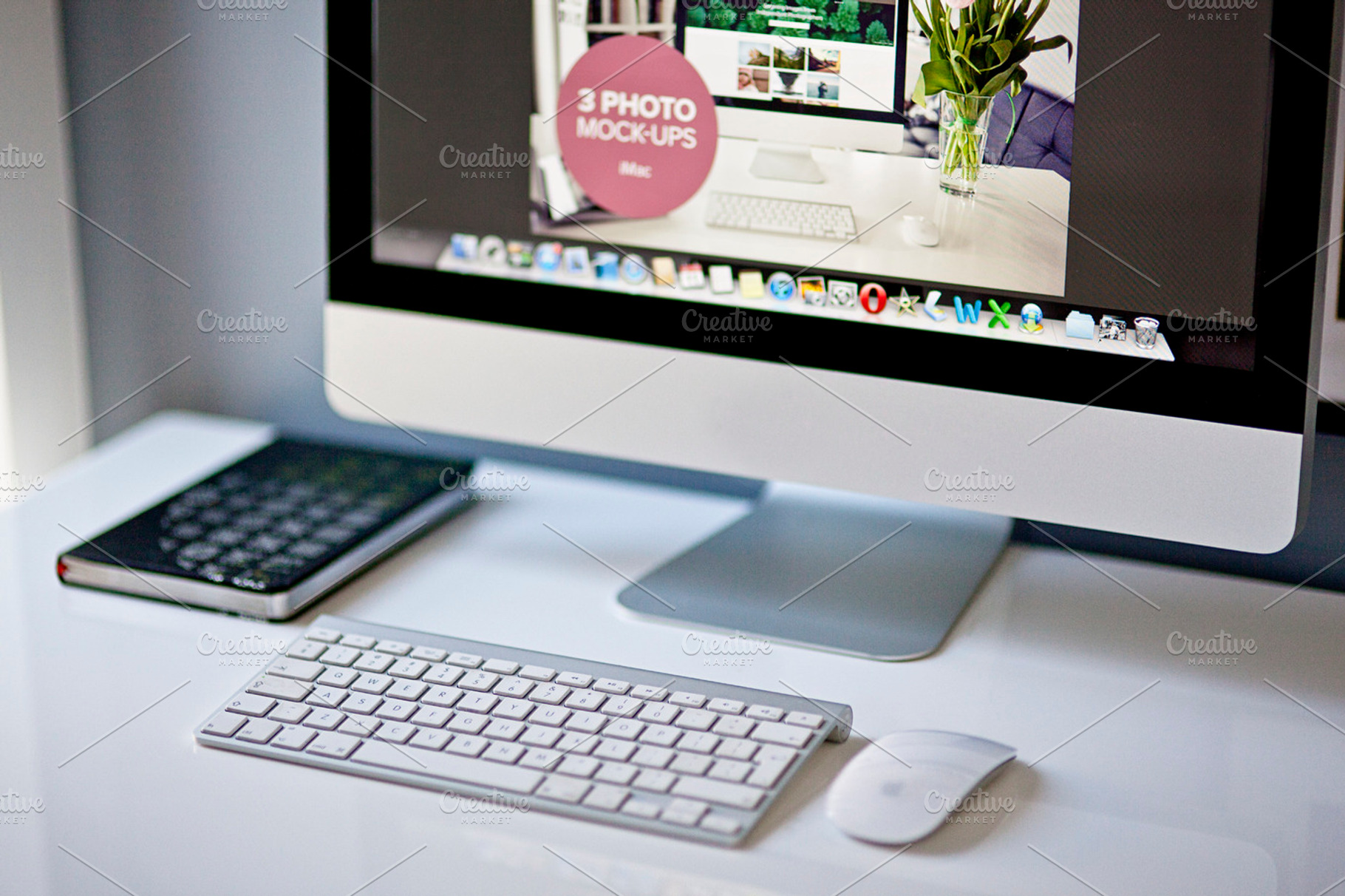 Imac photo featuring imac, smartphone, and macbook