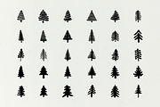 30 Abstract Pine Trees Vector Set, an Object Graphic by MelanthaGraphics (Thumbnail 1 of 3)