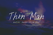 Thin Man, a Sans Serif Font by Qamber Designs & Media (Thumbnail 1 of 3)