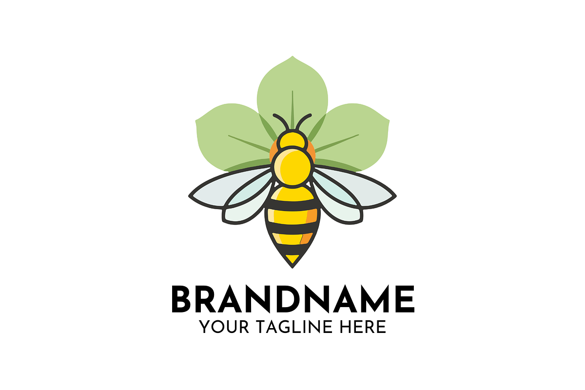 Honey Bee Mascot Vector Logo, a Branding & Logo Template by Megafox Studio (Photo 1 of 2)