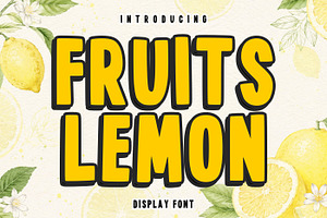 Fruits Lemon Font