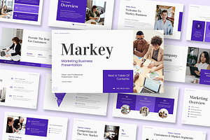 Marketing Business Google Slides, a Presentation Template by Fit-tee