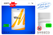Matte Stand-Up Pouch Mockup, a Packaging Mockup by Reformer Mockup (Thumbnail 1 of 5)