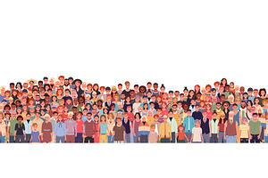 People seamless vector pattern, a Person Illustration by Yayasya