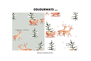 Christmas delivery reindeer pattern, a Pattern Graphic by Milatoo (Thumbnail 2 of 4)
