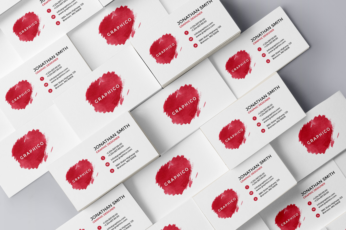Simple Watercolor Business Card - 42, a Business Card Template by ND Design (Photo 5 of 13)