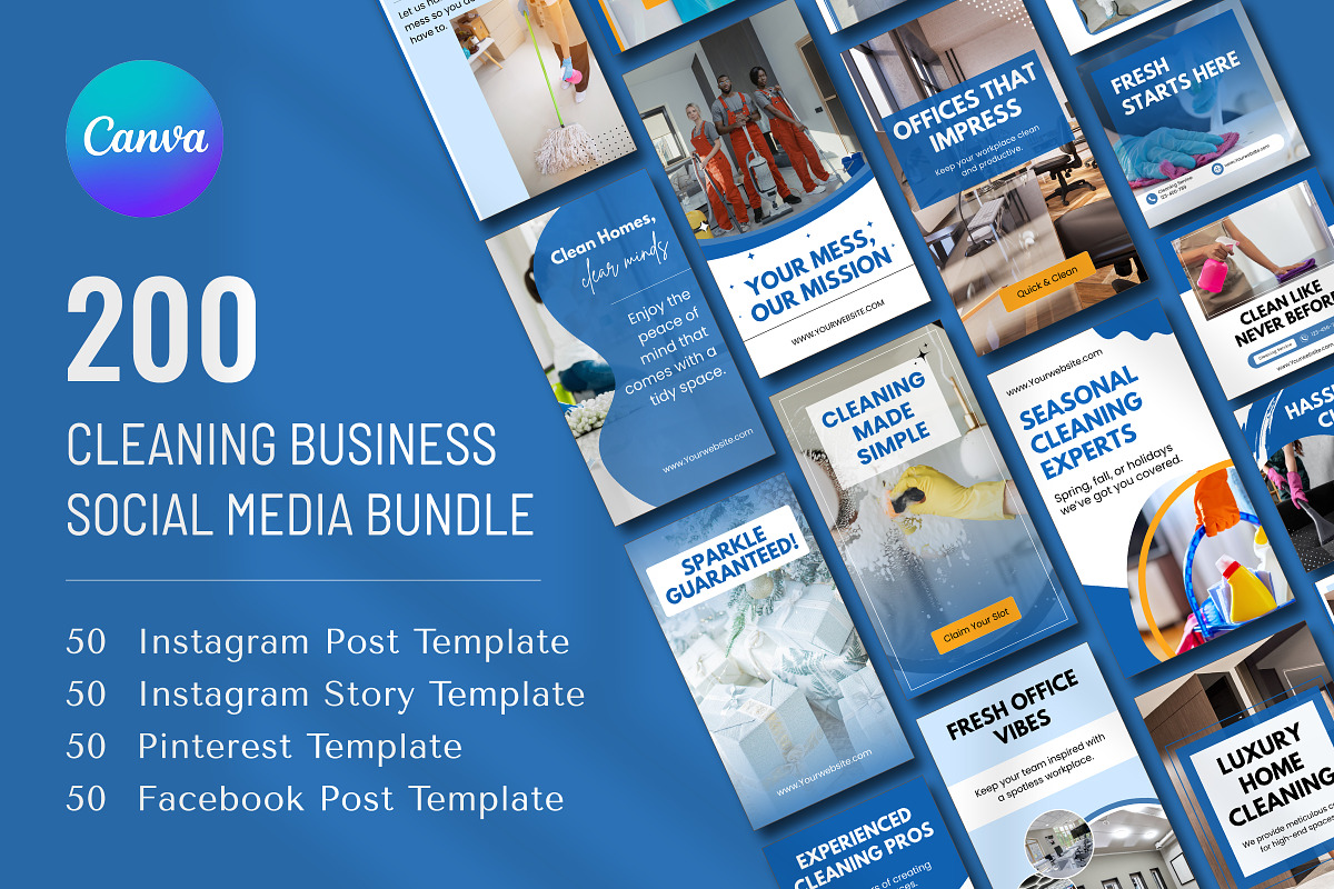Cleaning Business Canva Bundle preview 7
