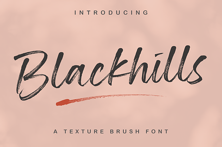 Blackhills - Brush Font