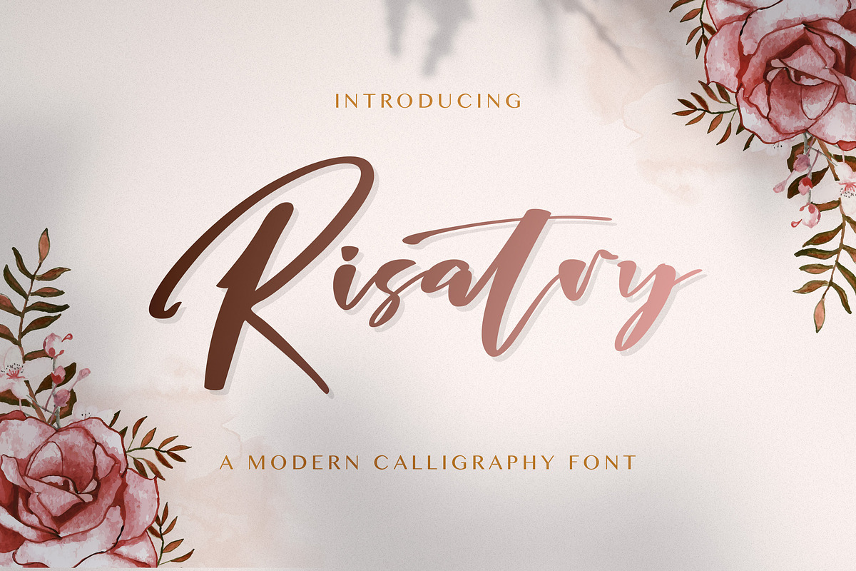 Risatry - Calligraphy Font, a Script Font by StringLabs (Photo 1 of 10)