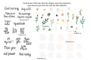 Cats and Plants Clipart and Patterns, an Animal Illustration by Anna Druzhkova (Thumbnail 5 of 23)