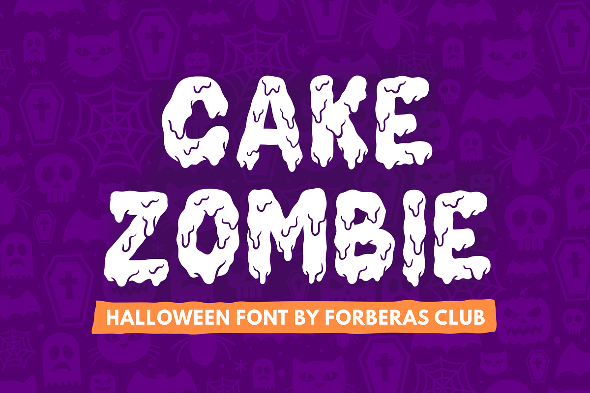 Cake Zombie, a Serif Font by Forberas Club (Photo 1 of 8)