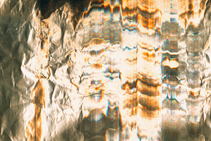 Wrinkled foil texture glitch effect surface metal, a Background Photo by Photo Drive Studio