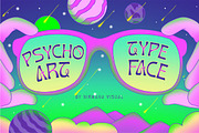 Psychoart - Psychedelic Font, a Font by Nirmana Visual (Thumbnail 1 of 5)