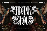 Flora Branch Typeface, a Blackletter Font by alit design (Thumbnail 20 of 20)