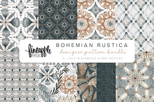 Boho Rustica Pattern Bundle DH