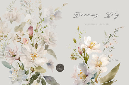 Dreamy Lily, a Decorative Illustration by heyiamalice