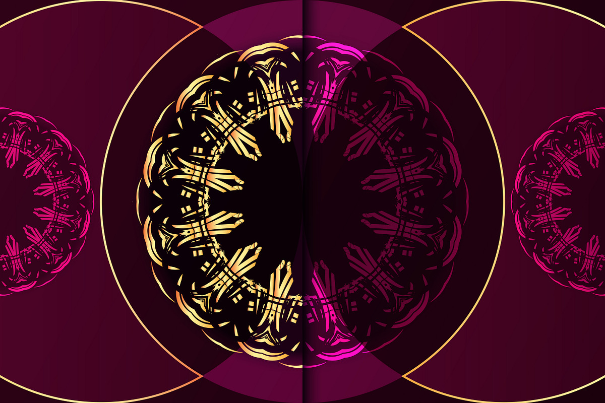 Mandala Oriental Floral art Bundle, a Background Graphic by NJ Himel (Photo 21 of 97)