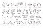 Kitchen Doodles - Cooking Utensils, an Object Illustration by insemar (Thumbnail 2 of 5)