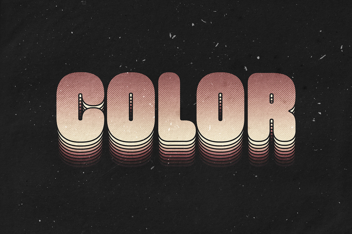 Layered Text Effect, a Layer Style Add-On by Design Squad
