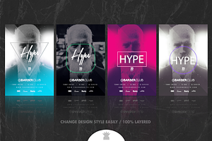 4in1 HYPE Flyer Template