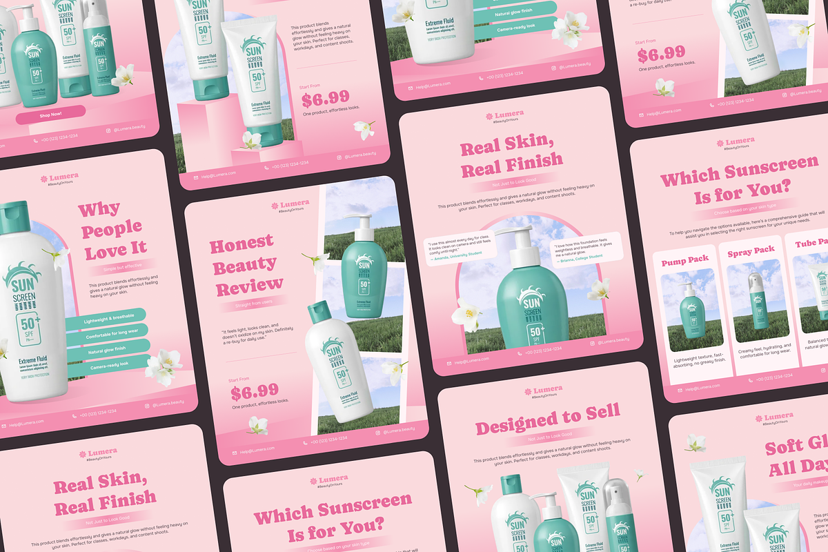 Lumera-Beauty Essential Social Media, a Social Media Template by SLAB! Design (Photo 7 of 8)