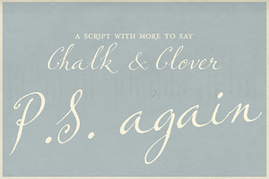 P.S. Again - Handwritten Script, a Script Font by Mneme