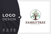 Family Tree Logo Template, a Branding & Logo Template by LOGOMAGINE (Thumbnail 1 of 16)