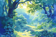 Procreate Nature Background Brushes, a Brushes & More by Cozy Brushery (Thumbnail 9 of 12)