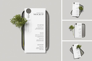 Wedding Menu Mockup, an Advertising Mockup by swsi-studio