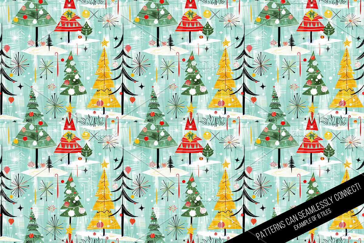 Vintage Holiday Digital Paper, a Pattern Graphic by Chromolume Studio (Photo 19 of 28)