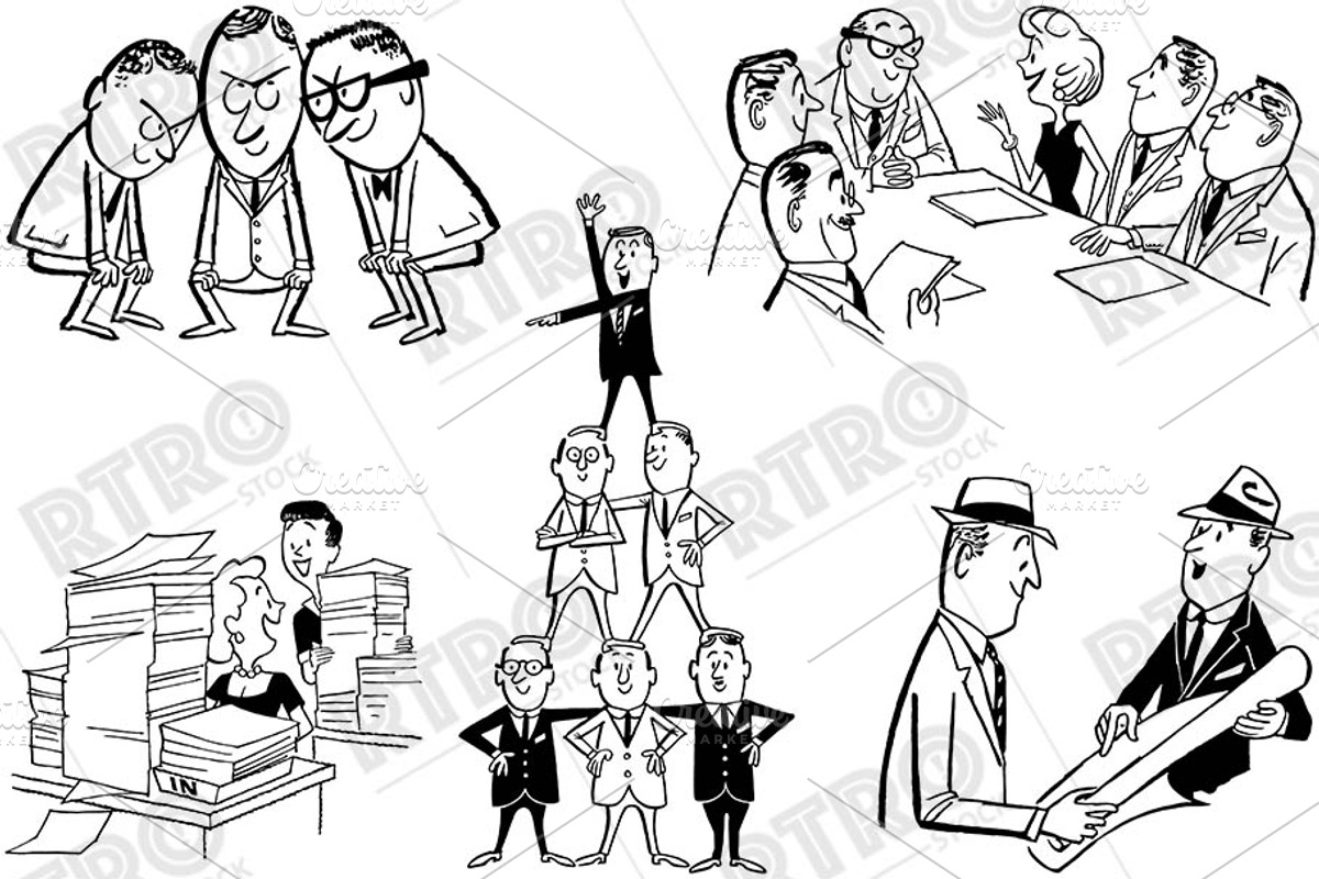 RTRO Business People 1, a Work Illustration by RTRO Stock (Photo 3 of 5)