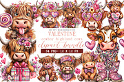 Valentine cowboy highland cows, an Illustration by DreamArtGraphic (Thumbnail 1 of 4)
