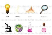 Watercolor Science Clipart, Teachers, an Education Illustration by BrushstrokeArtGB (Thumbnail 5 of 9)