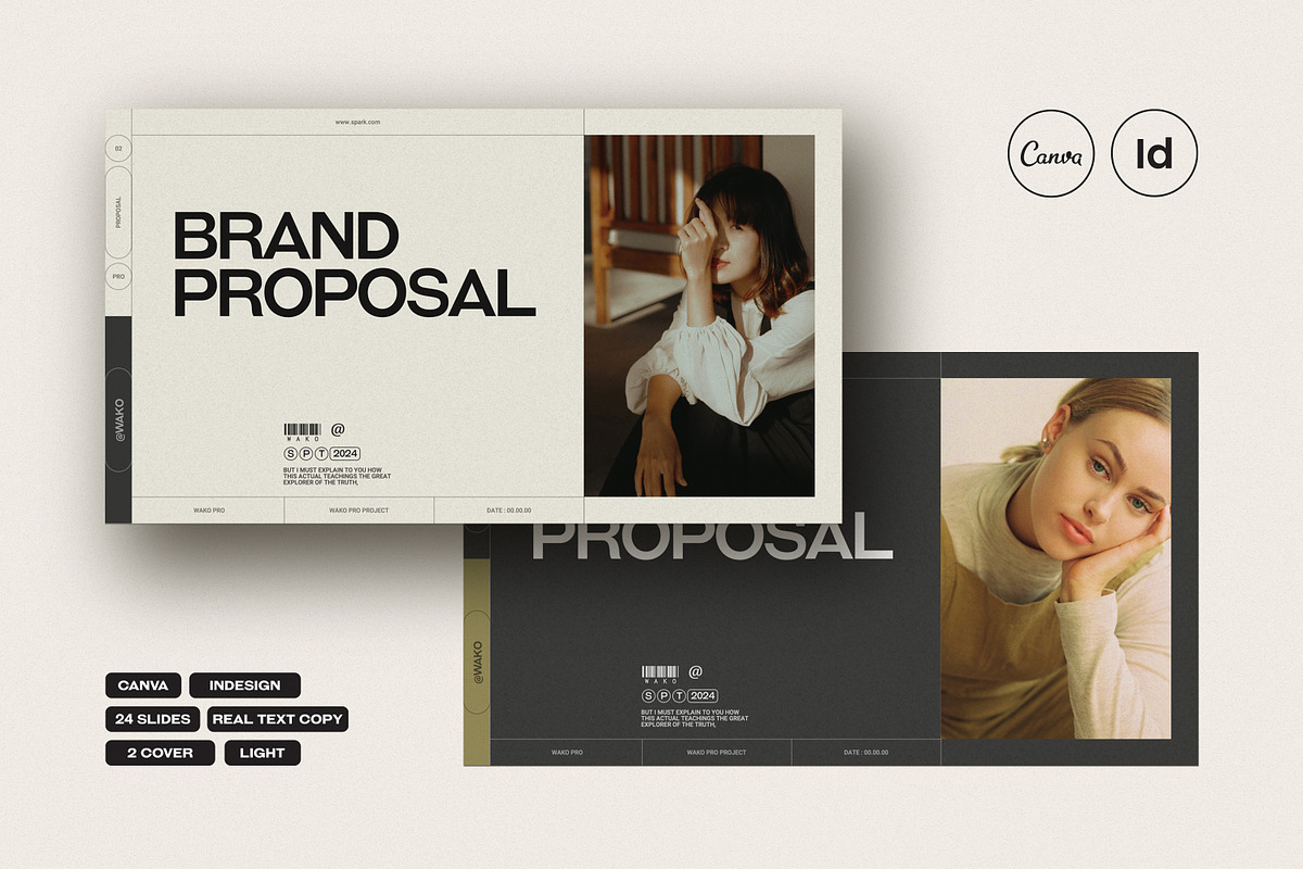Brand Proposal Template, a Presentation Template by SparkPro (Photo 1 of 12)