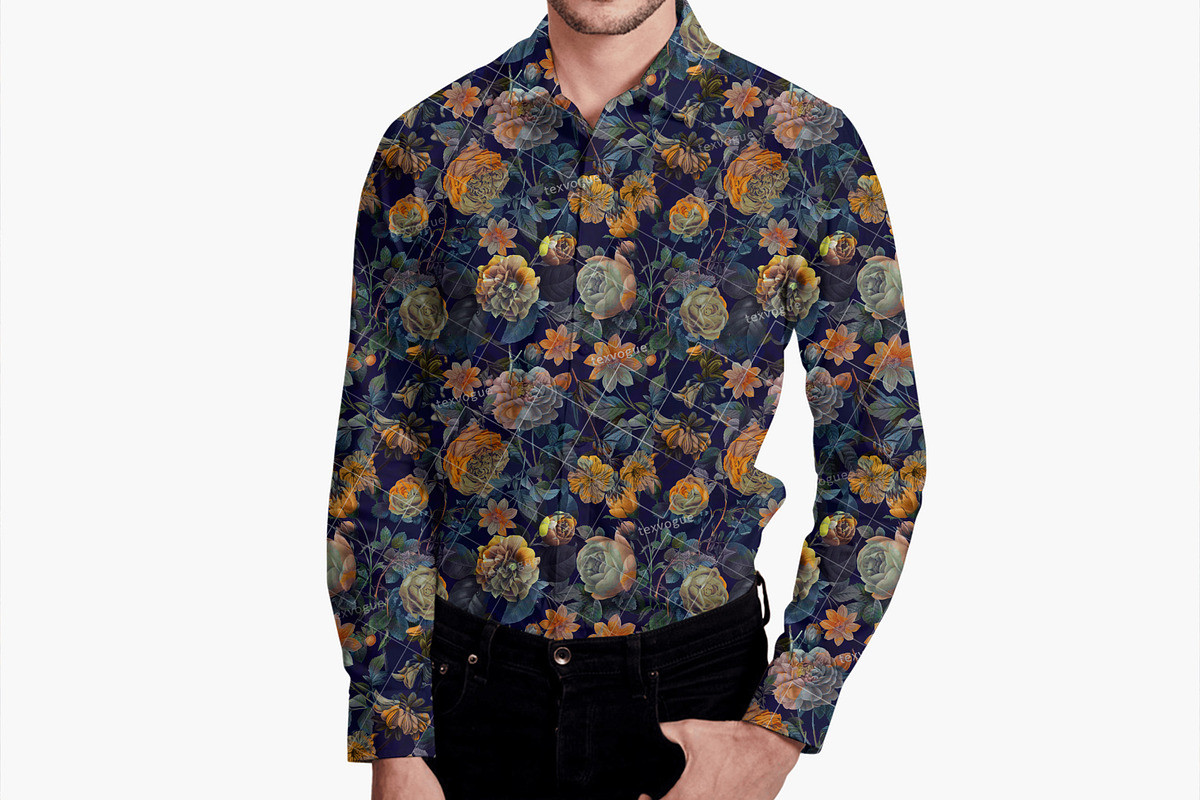 Jungle Roses - Seamless Patterns, a Pattern Graphic by texvogue (Photo 12 of 14)