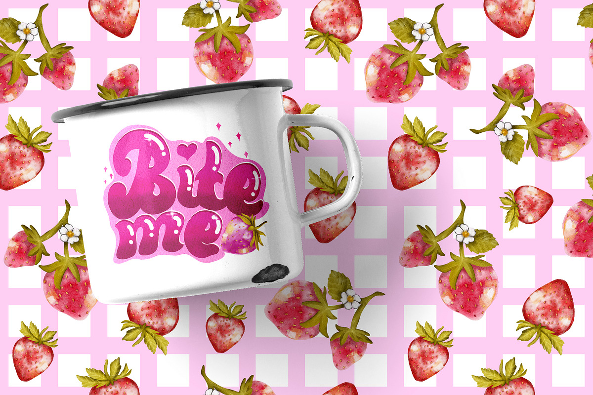 Pink Valentine watercolor collection, an Object Illustration by Yelloo Fish (Photo 12 of 13)