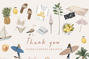 California Dreamin' - Summer clipart, a Graphic by Paper Flowers Studio (Thumbnail 5 of 5)