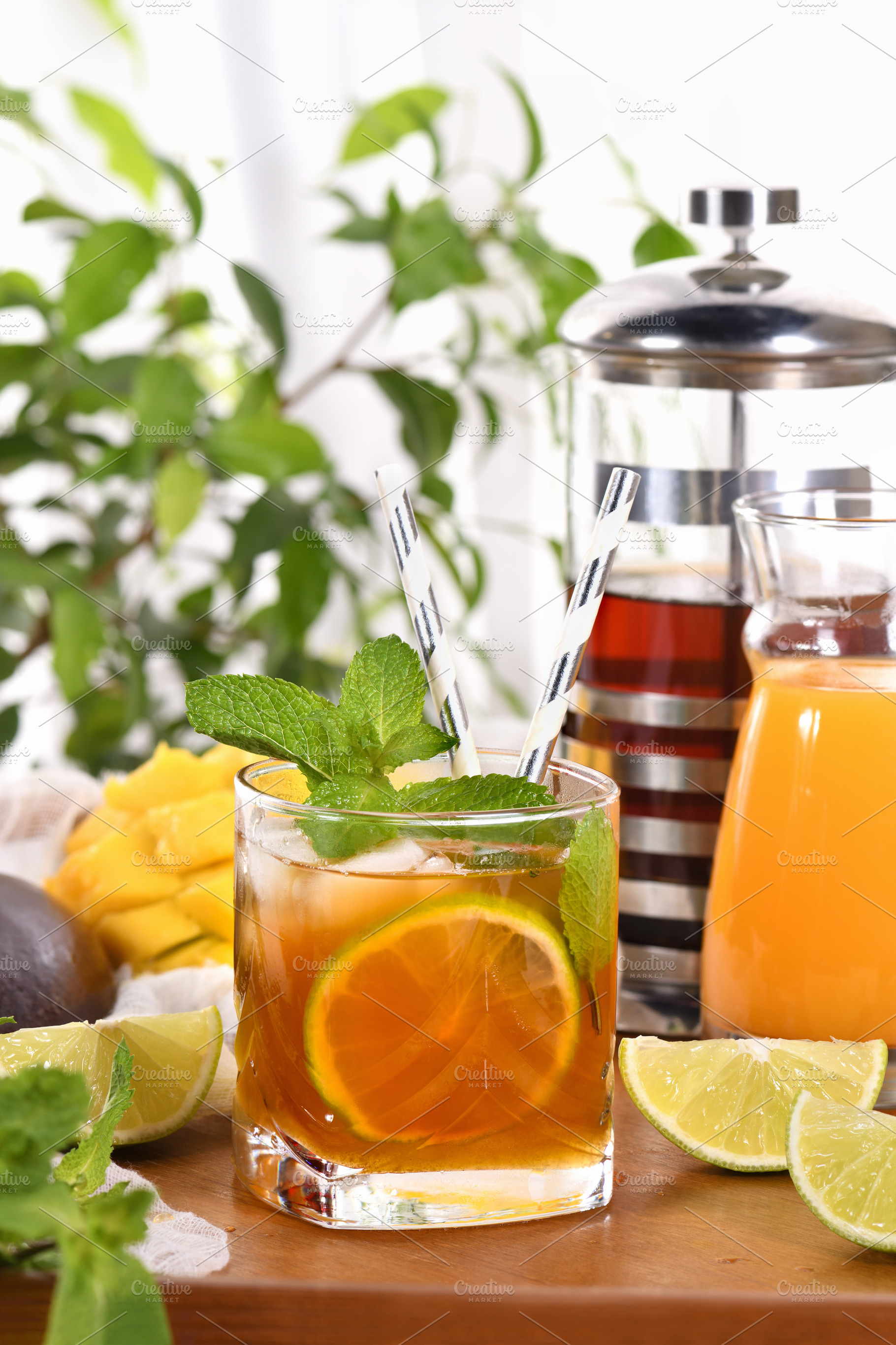 Mango Iced Tea, a Food & Drink Photo by Apolonia