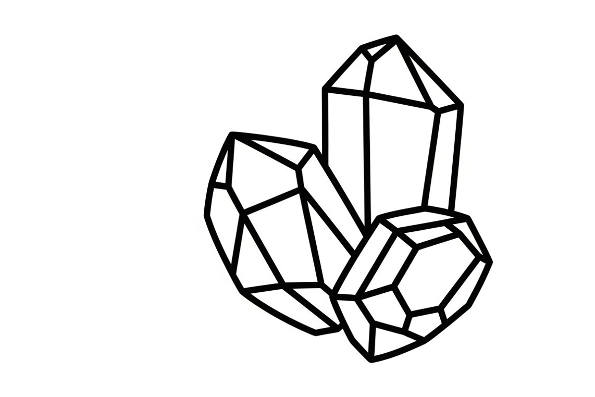 crystal and gemstone coloring pages, an Illustration by Amazin_art (Photo 4 of 25)