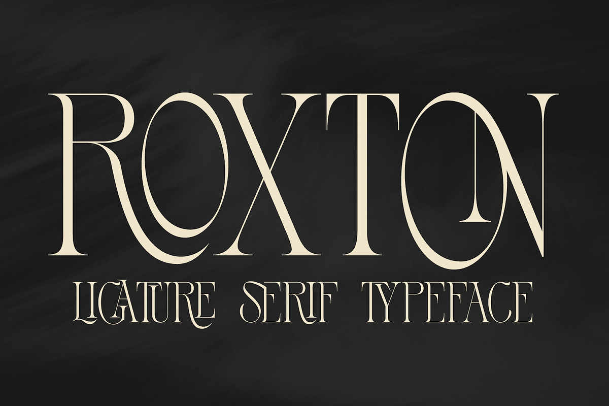 Roxton - Elegant Ligature Serif Font, a Serif Font by Surplus Type Co (Photo 1 of 6)