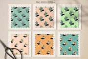 SEAMLESS PATTERNS  PRINTS  CLIPART, an Animal Illustration by TanyaSchuka (Thumbnail 9 of 21)