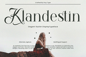 Klandestin - Elegant Serif Typeface