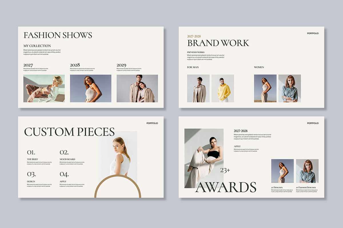 Fashion Designer Portfolio, a Presentation Template by Mighty-Slide (Photo 4 of 5)