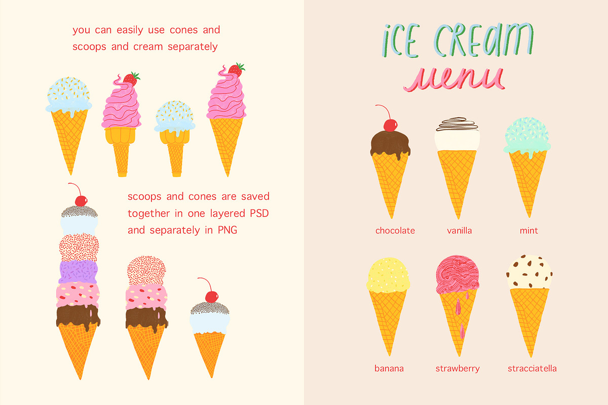Best Ice Cream in Town, a Food Illustration by Annakniaz (Photo 8 of 13)